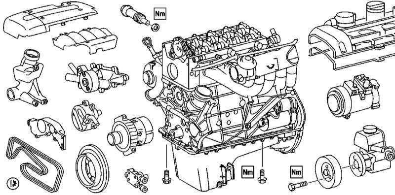 Двигатель 606. система управления впрыском топлива (дизельные двигатели серии ом606.961) мерседес w140