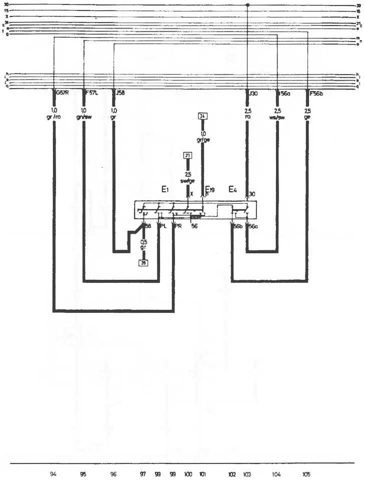Электросхемы ауди 100 (c4 / a4 / a6 avant; 1990 - 1997) | в pdf