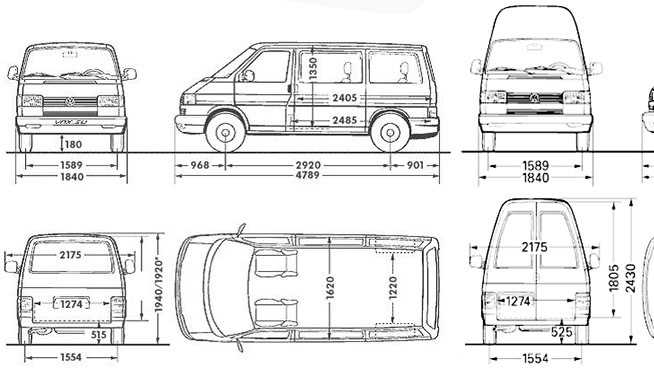 Volkswagen transporter t4: технические характеристики