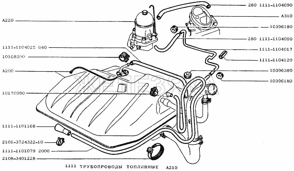 Система охлаждения двигателя (ваз-1111 «ока» 1988-1996)