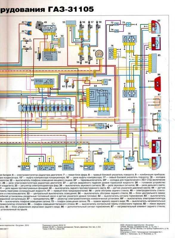 Схема электропроводки газ 3102 406 двигатель