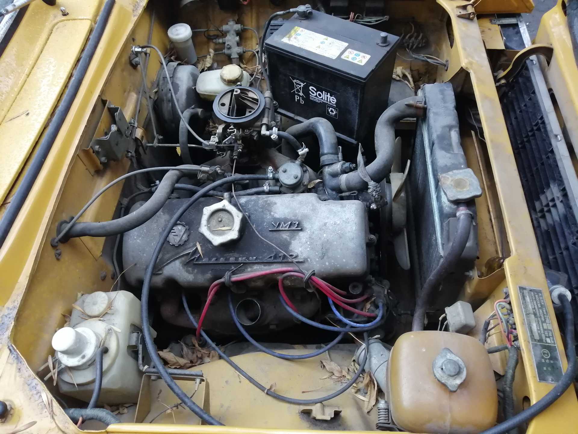 Снятие и установка коробки передач на автомобиле с двигателем умпо-331