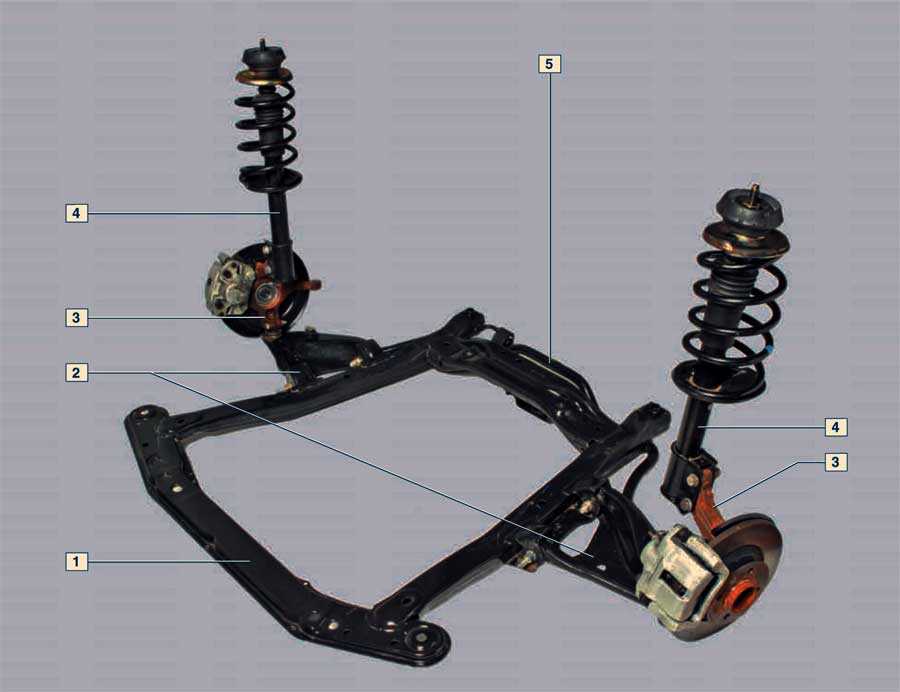 Схема подвески ларгус