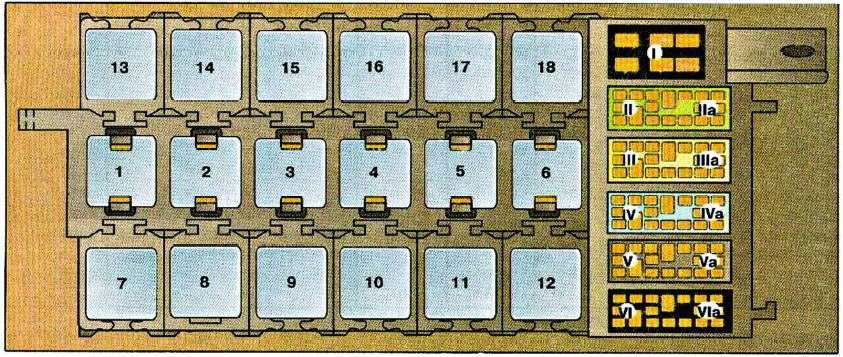 Предохранители ауди 100 с4: схема и расположение основного и дополнительного блоков